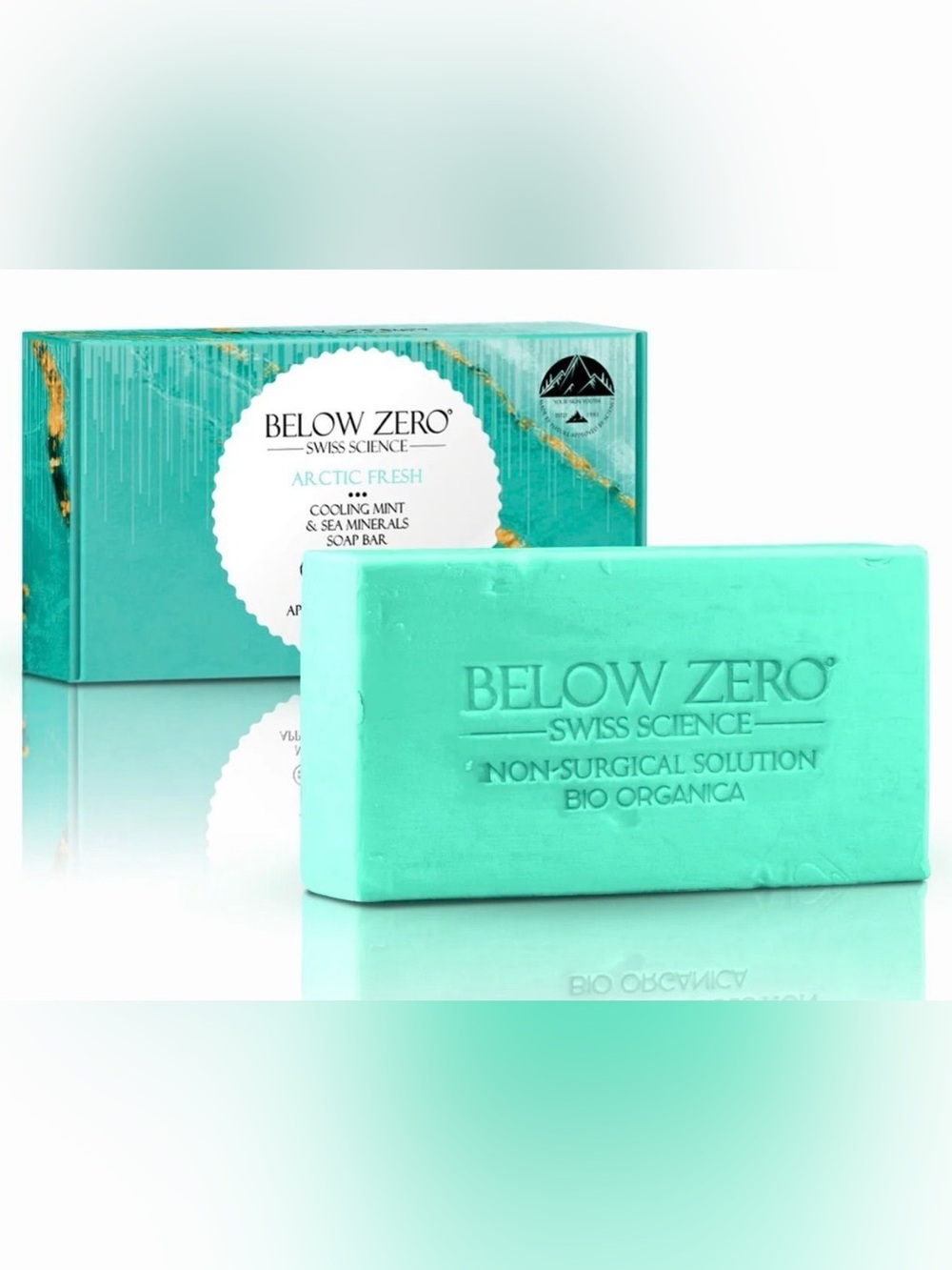 Below Zero Arctic Fresh Cooling Mint & Sea Minerals Soap Bar ~ Retail $99